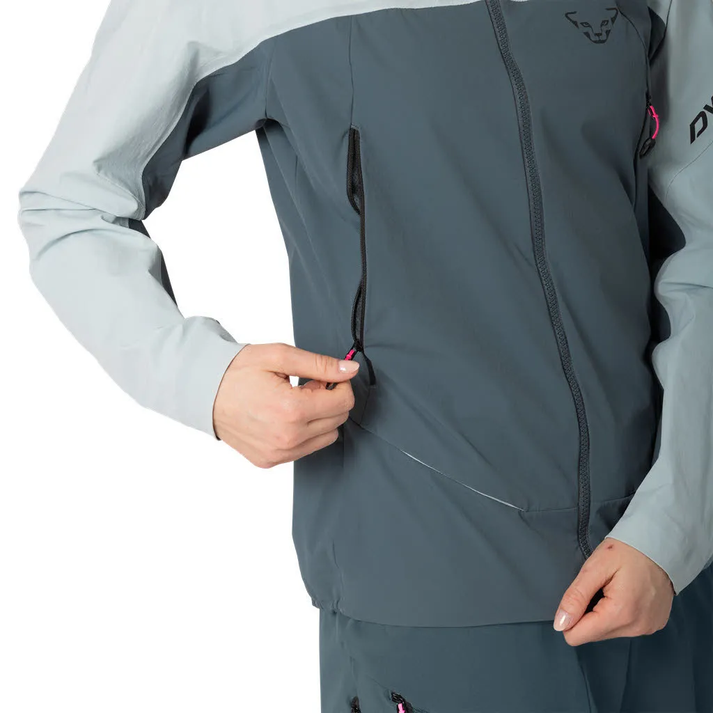 Dynafit Ridge Dynastretch Jacke Damen Softshelljacke Outdoorjacke blau