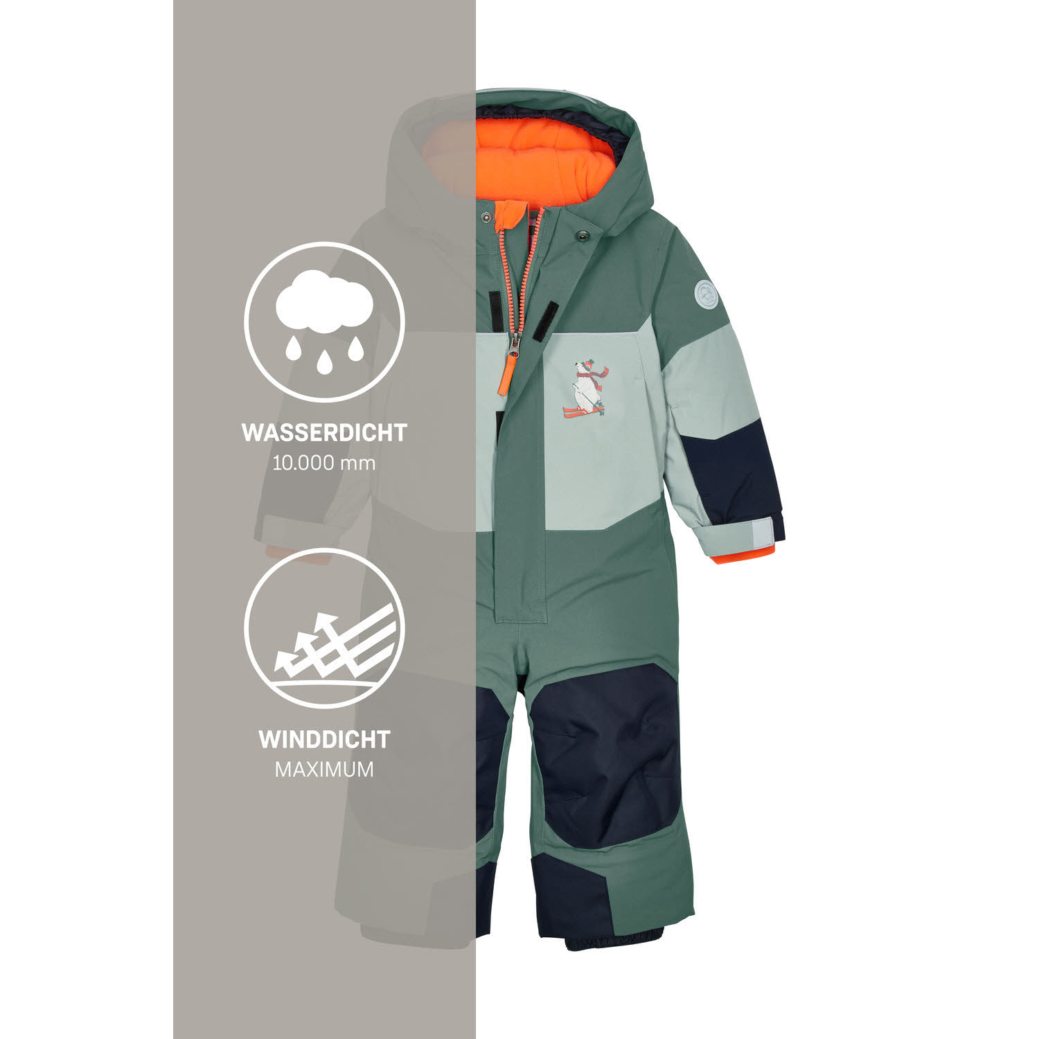 Killtec FISW 29 MNS ONPC Kinder Schneeoverall Schneeanzug waldgrün