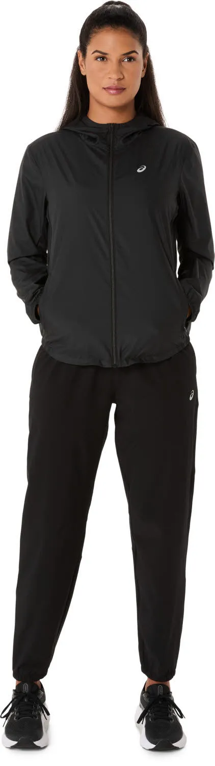 Asics CORE WOVEN PANT Damen Laufhose Runningtights schwarz