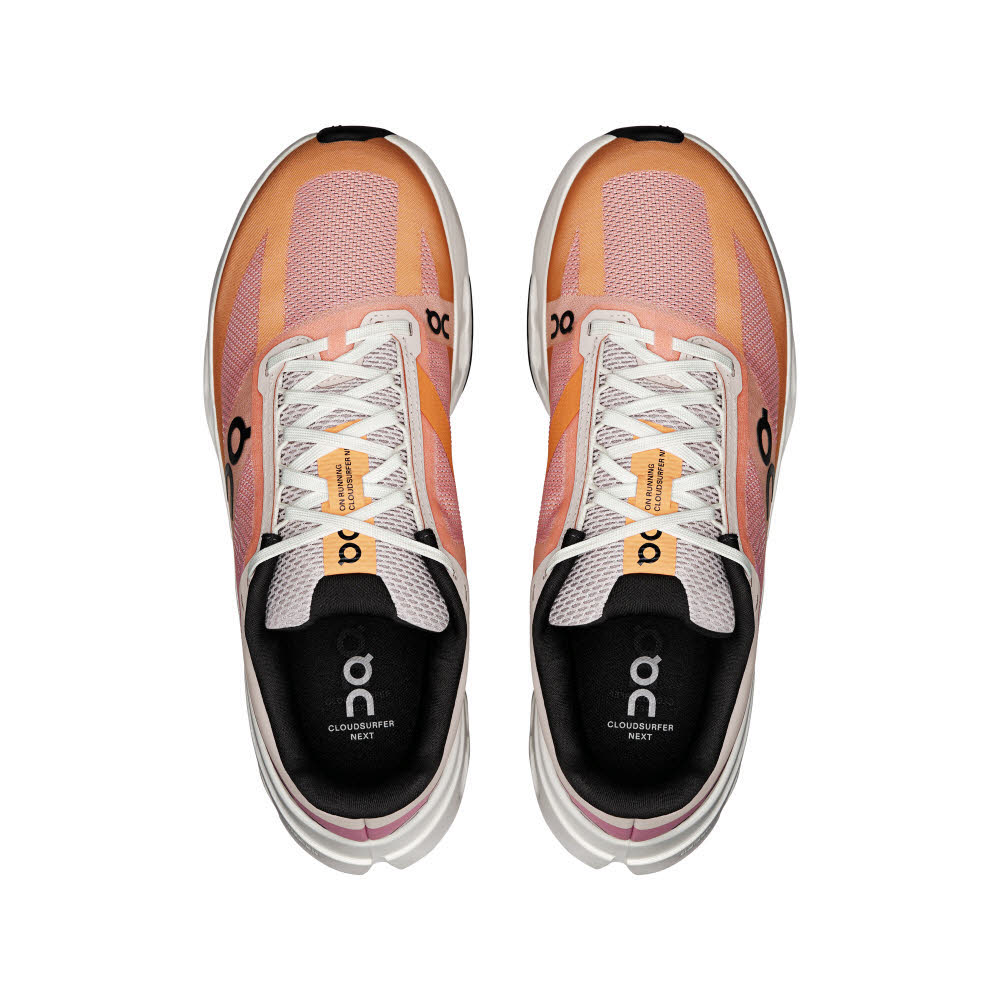 ON CLOUDSURFER NEXT Damen Laufschuhe Joggingschuhe tangerine/ivory