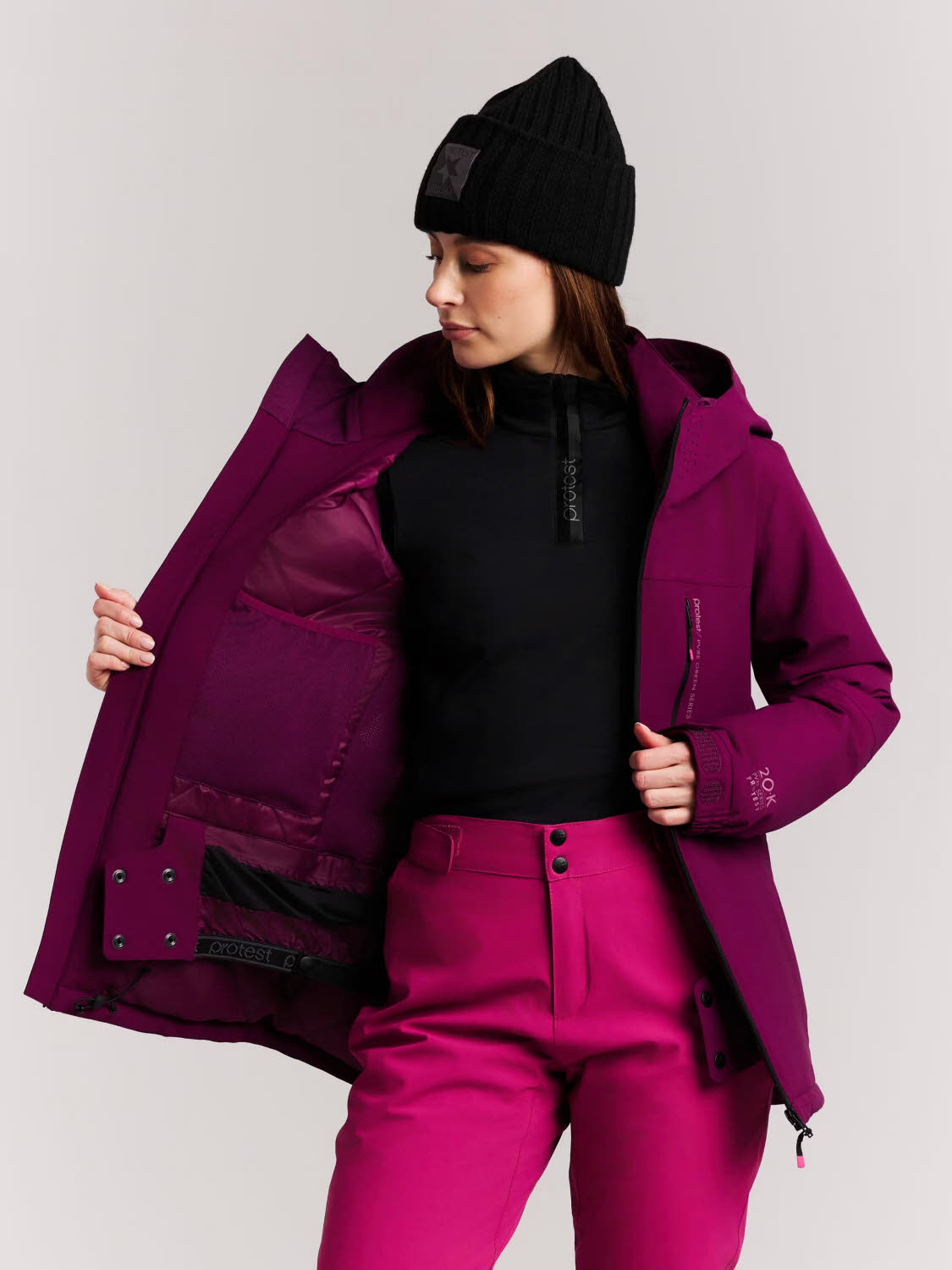 Protest PRTBeverly Damen Skijacke Winterjacke lila