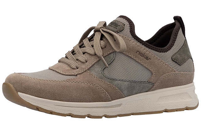 Rieker Herren Halbschuhe Sneaker graubraun