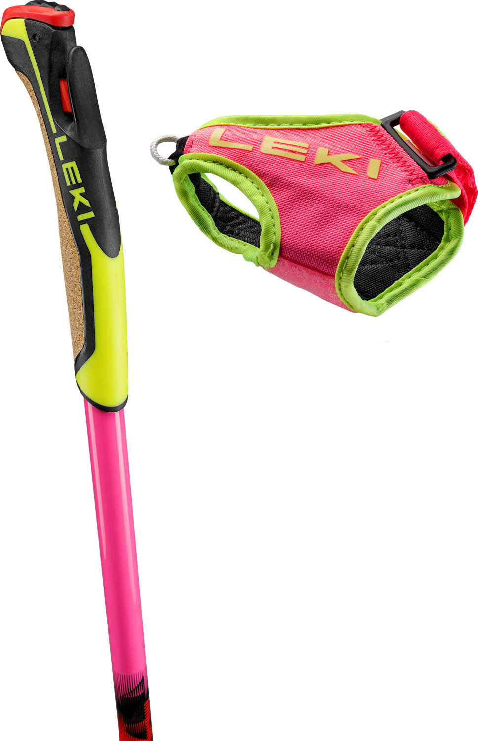 Leki HRC max TR Unisex Langlaufstöcke pink/orange