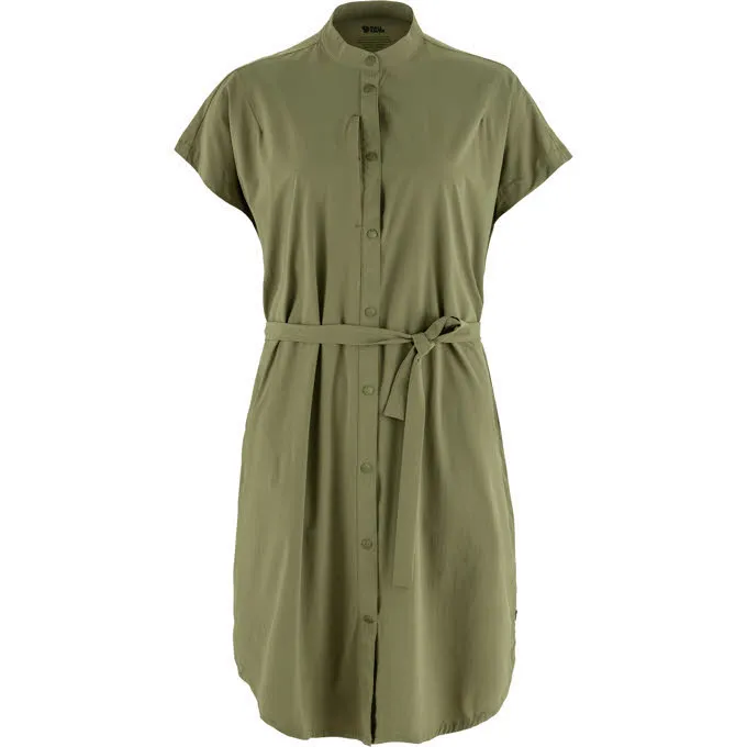 Fjällräven Abisko Fjäll Dress W Wanderkleid Shirt-Kleid Damen hellgrün