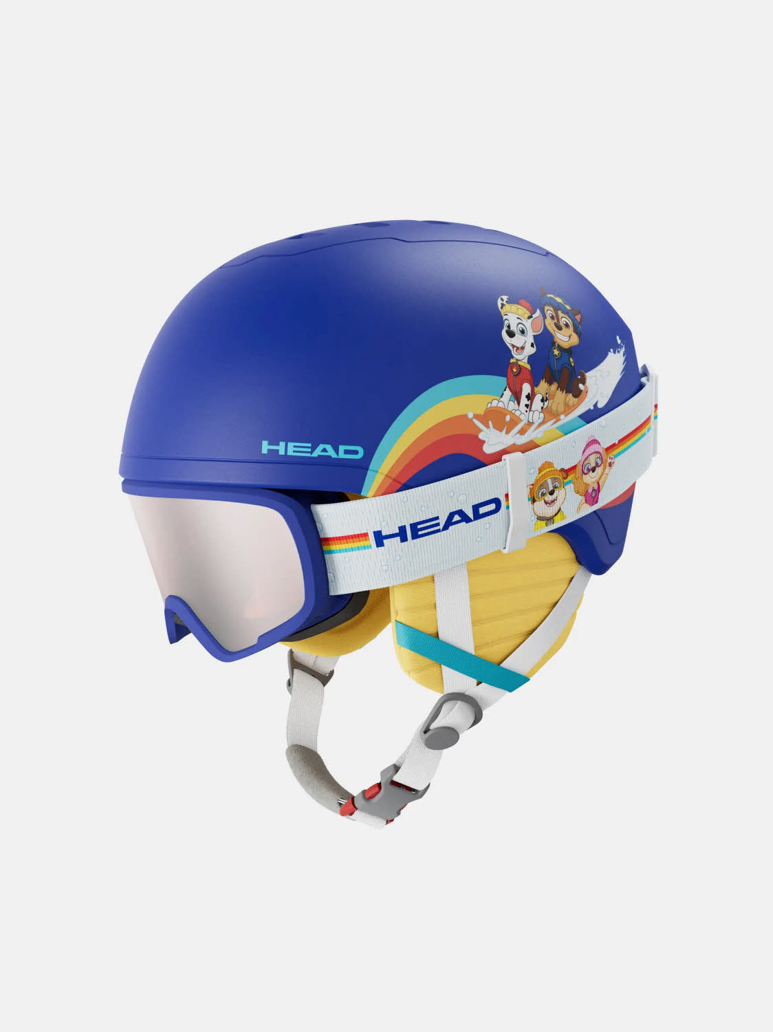 Head YUKI SET Kinder Skihelm Snowboardhelm paw blue