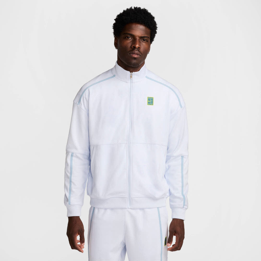 Nike Court Heritage Herren Trainingsweste Tennisjacke weiß