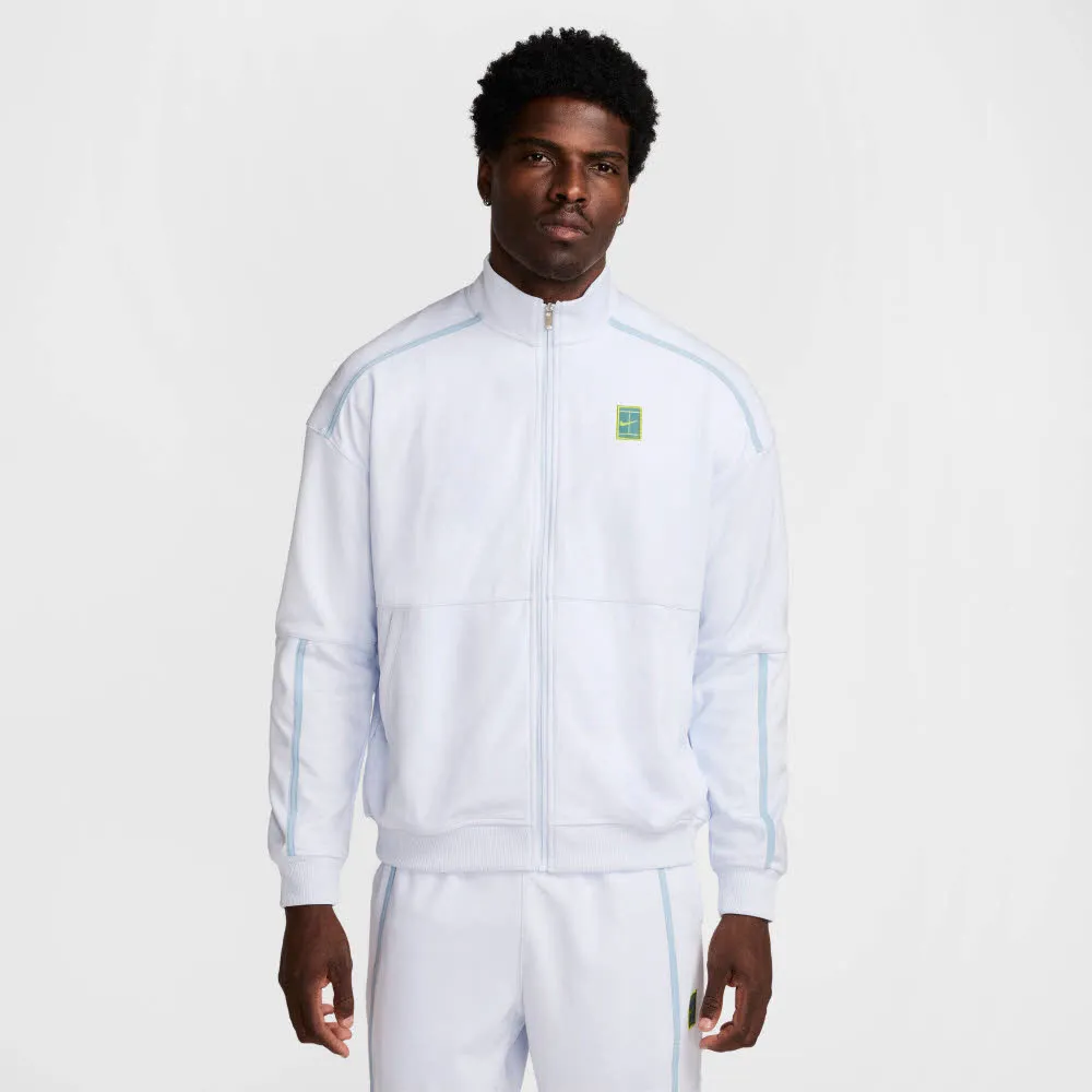 Nike Court Heritage Herren Trainingsweste Tennisjacke weiß