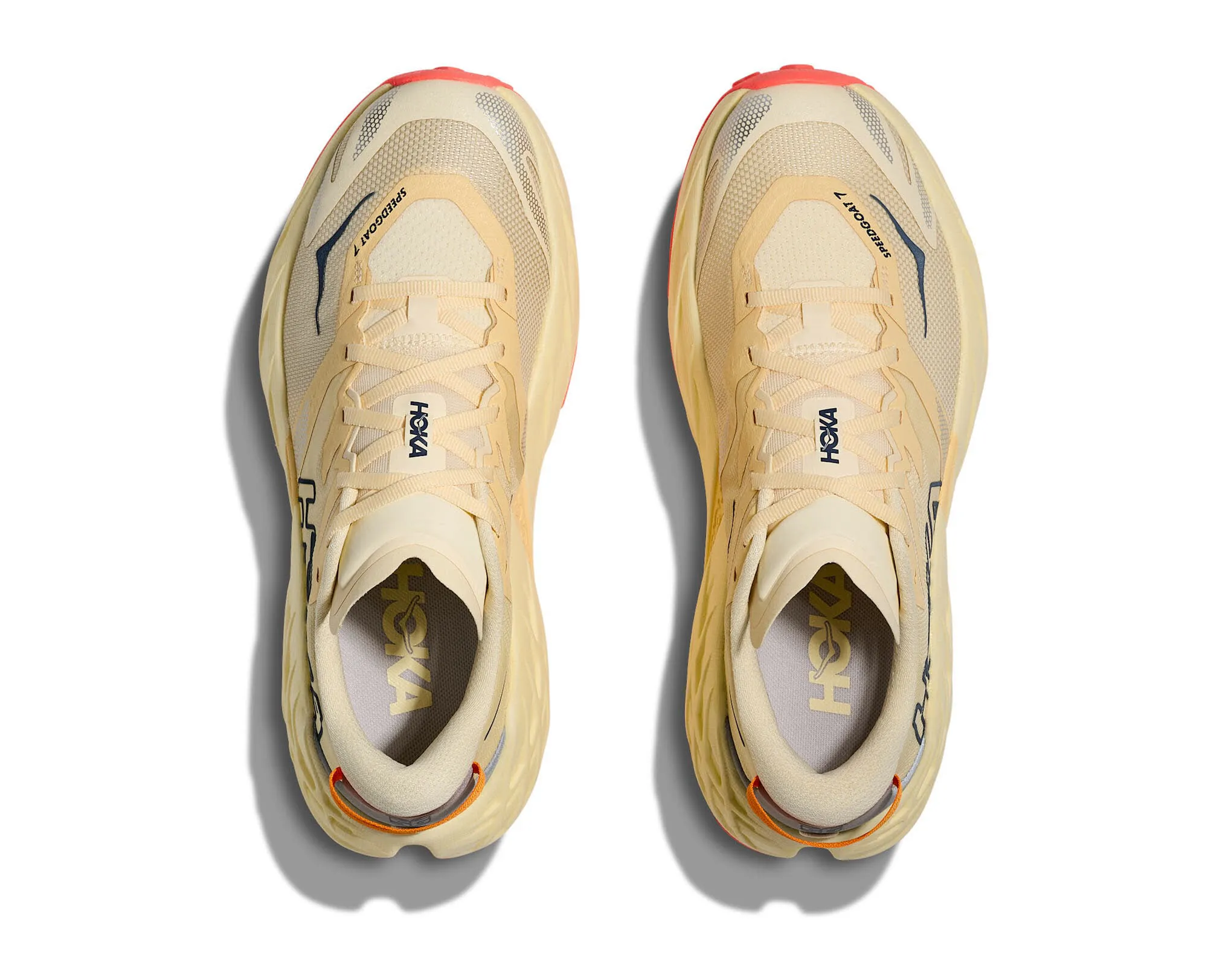 Hoka Speedgoat 7  Damen Laufschuhe Trailrunning-Schuhe vintage yellow/neo