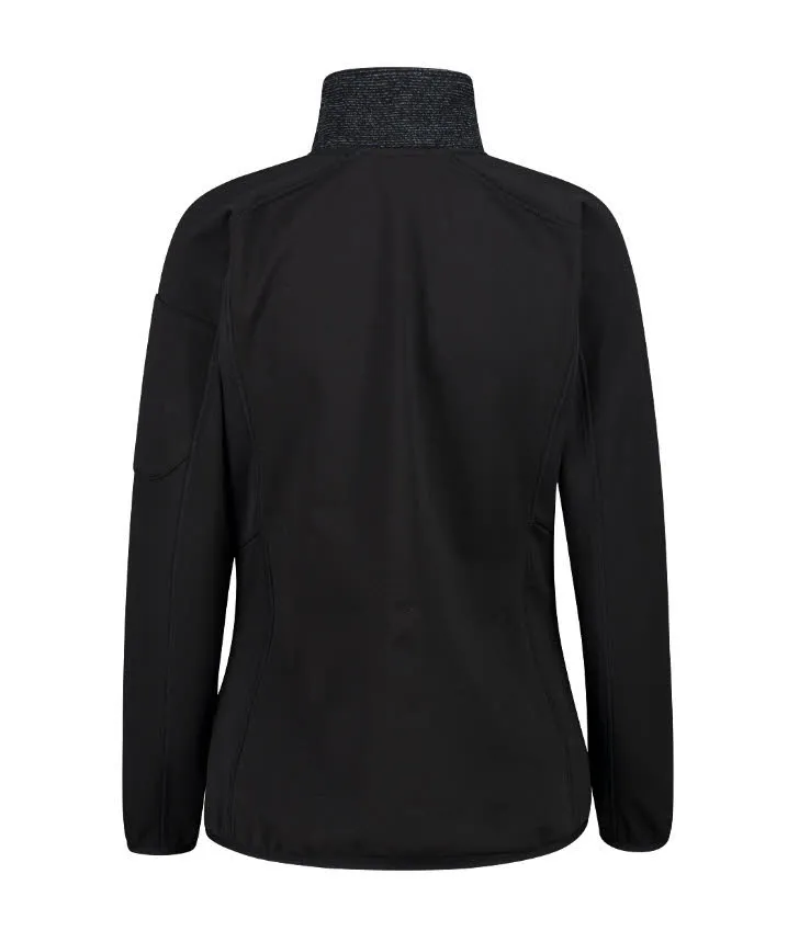 CMP Damen Hybridjacke Fleecejacke schwarz