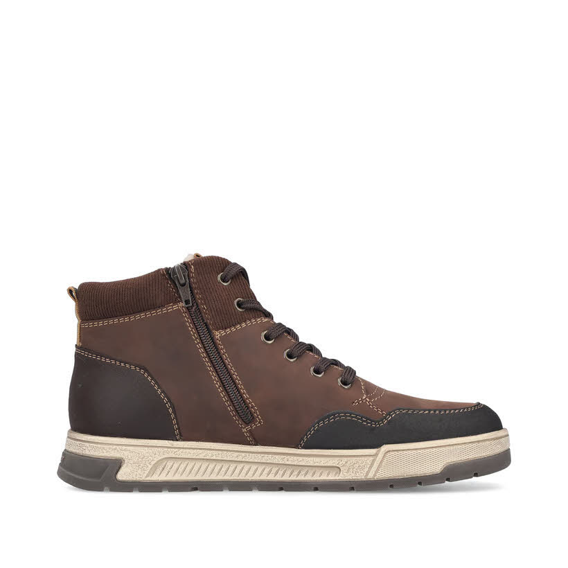 Rieker Herren Sneaker High warm gefüttert braun