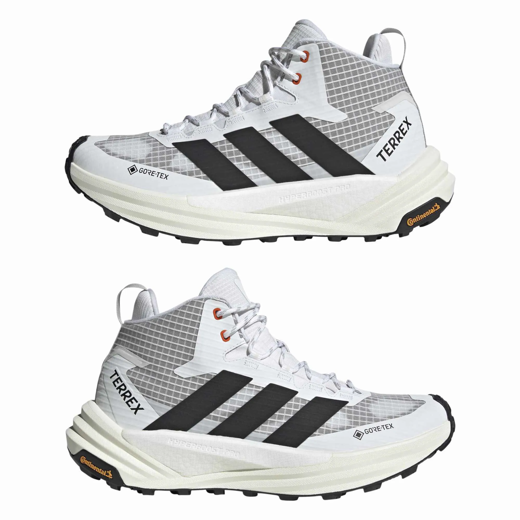 adidas TERREX FREEHIKER 3 MID GTX Herren Wanderschuhe Trekkingschuhe weiß/schwarz