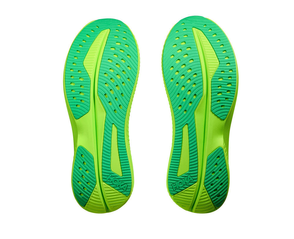 Hoka MACH 6 Herren Laufschuhe Joggingschuhe white/neon lime