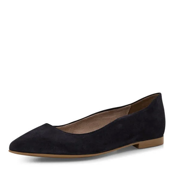 Tamaris Damen Ballerina dunkelblau