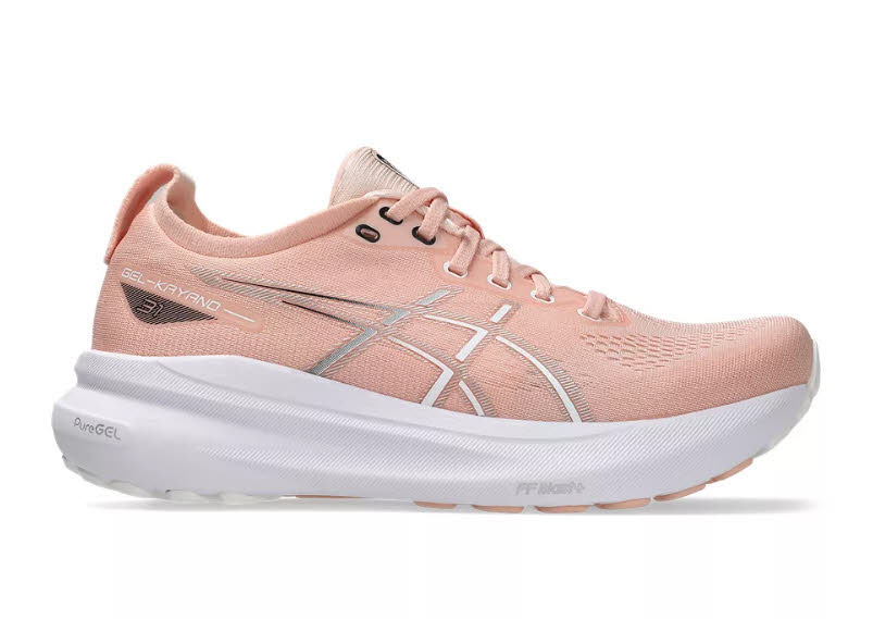 ASICS GEL-KAYANO 31 Laufschuhe Joggingschuhe Damen weiß pfirsich