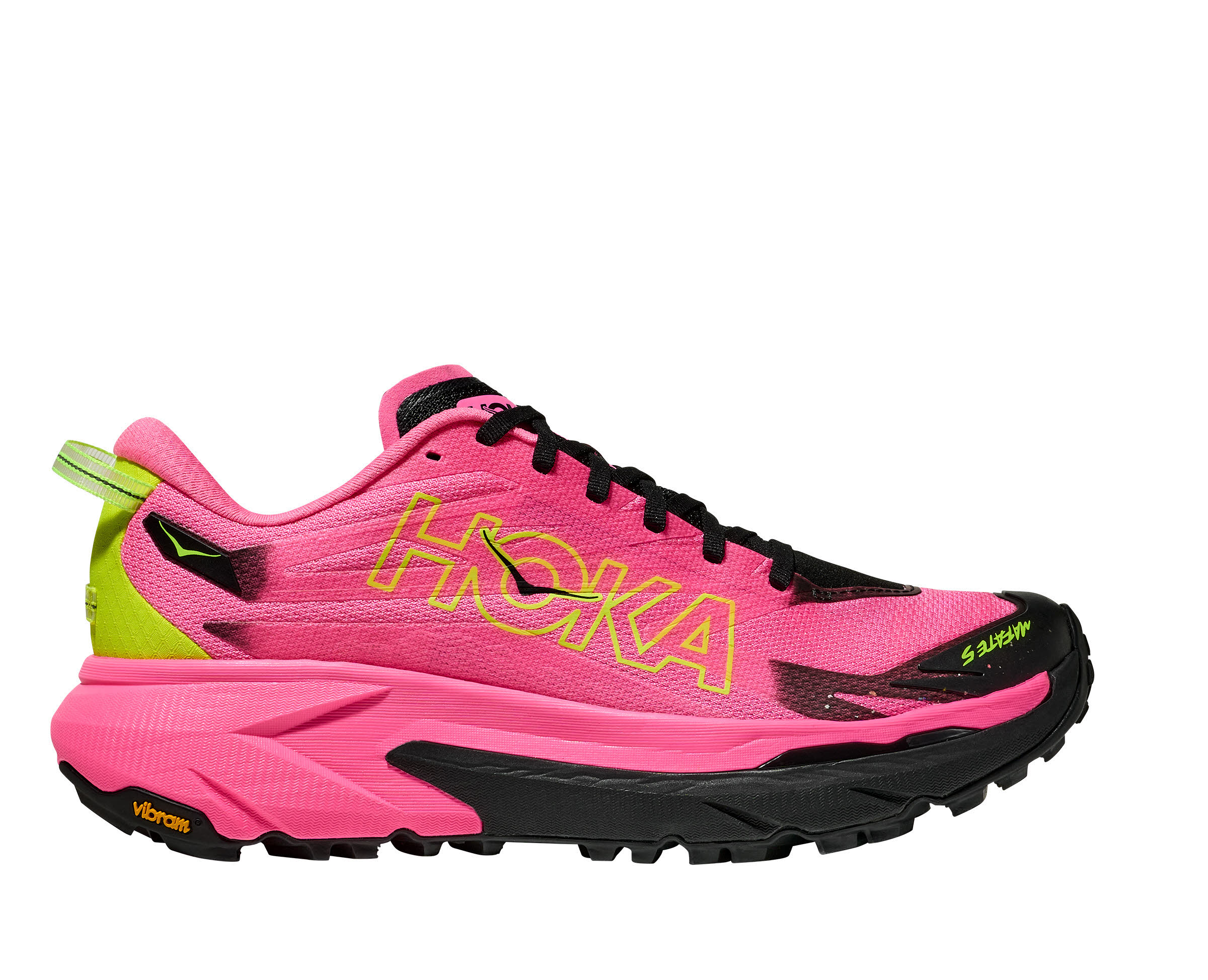 Hoka Mafate 5 Neon Rose / Black Trailrunningschuh Damen