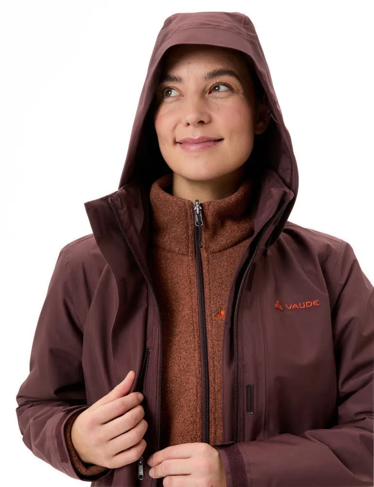 VAUDE Idris 3in1 Parka IV Damen 3in1 Winterjacke rot