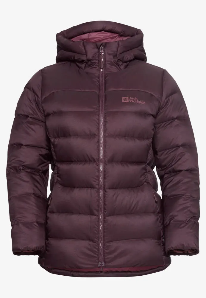 Jack Wolfskin NEBELHORN DOWN HOODY W RDS Damen Daunenjacke rot