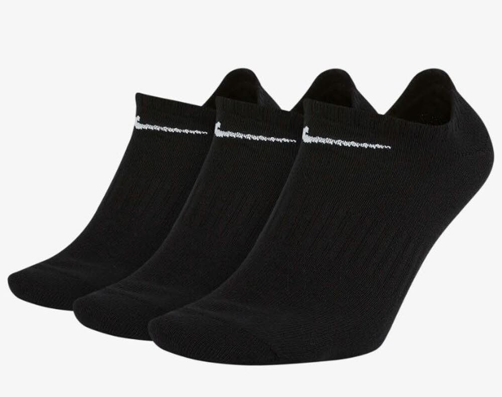 Nike Everyday LightweightNo-Show-Trainingssocken (3 Paar) Unisex Sportsocken schwarz NEU