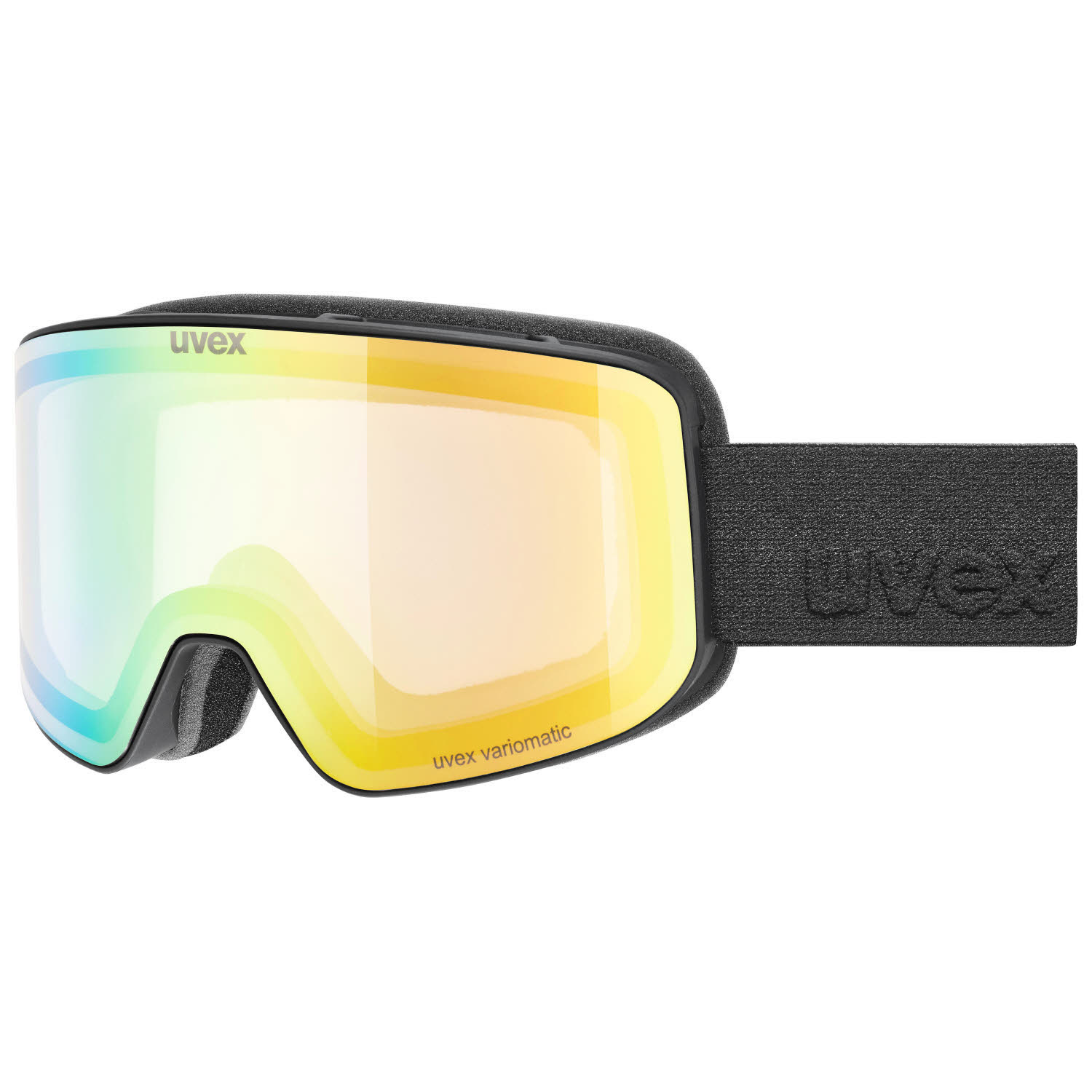 Uvex pyrit V Unisex Skibrille Snowboardbrille black matt dl/green-clear