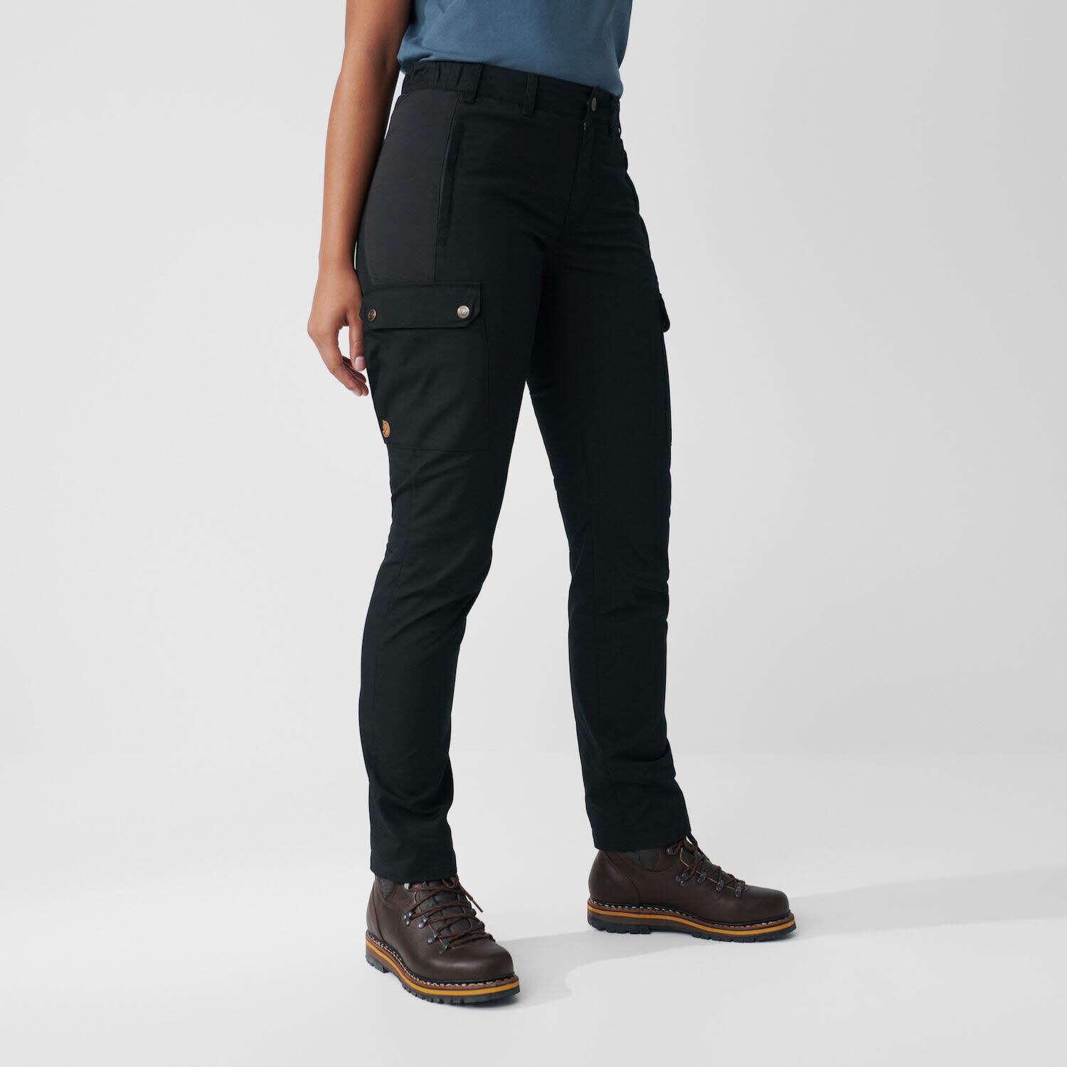 Fjällräven Stina Trousers Outdoor-Hose Wasserabweisend PFC-frei Damen Schwarz