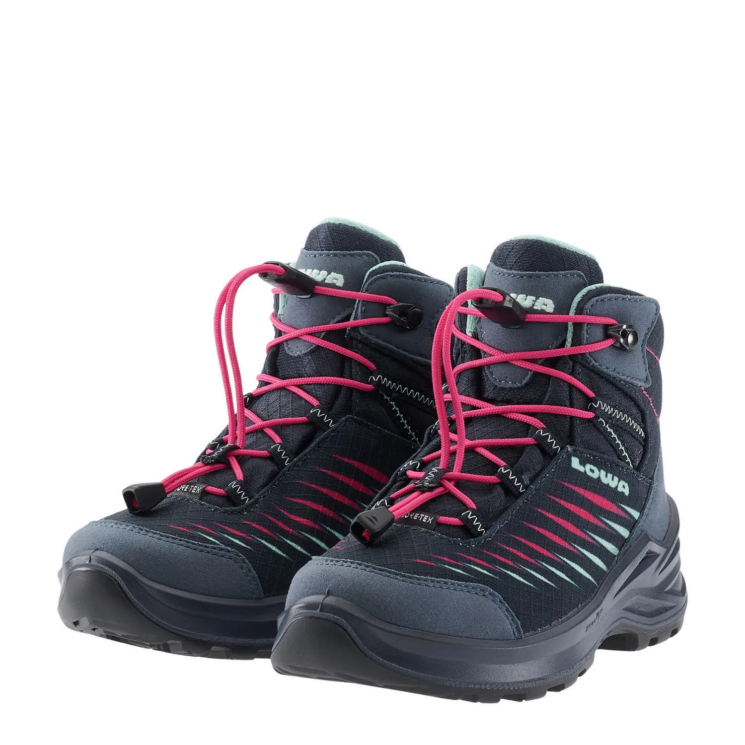 Lowa ZIRROX II GTX MID JR Mädchen Wanderschuhe Trekkingschuhe navy/pink