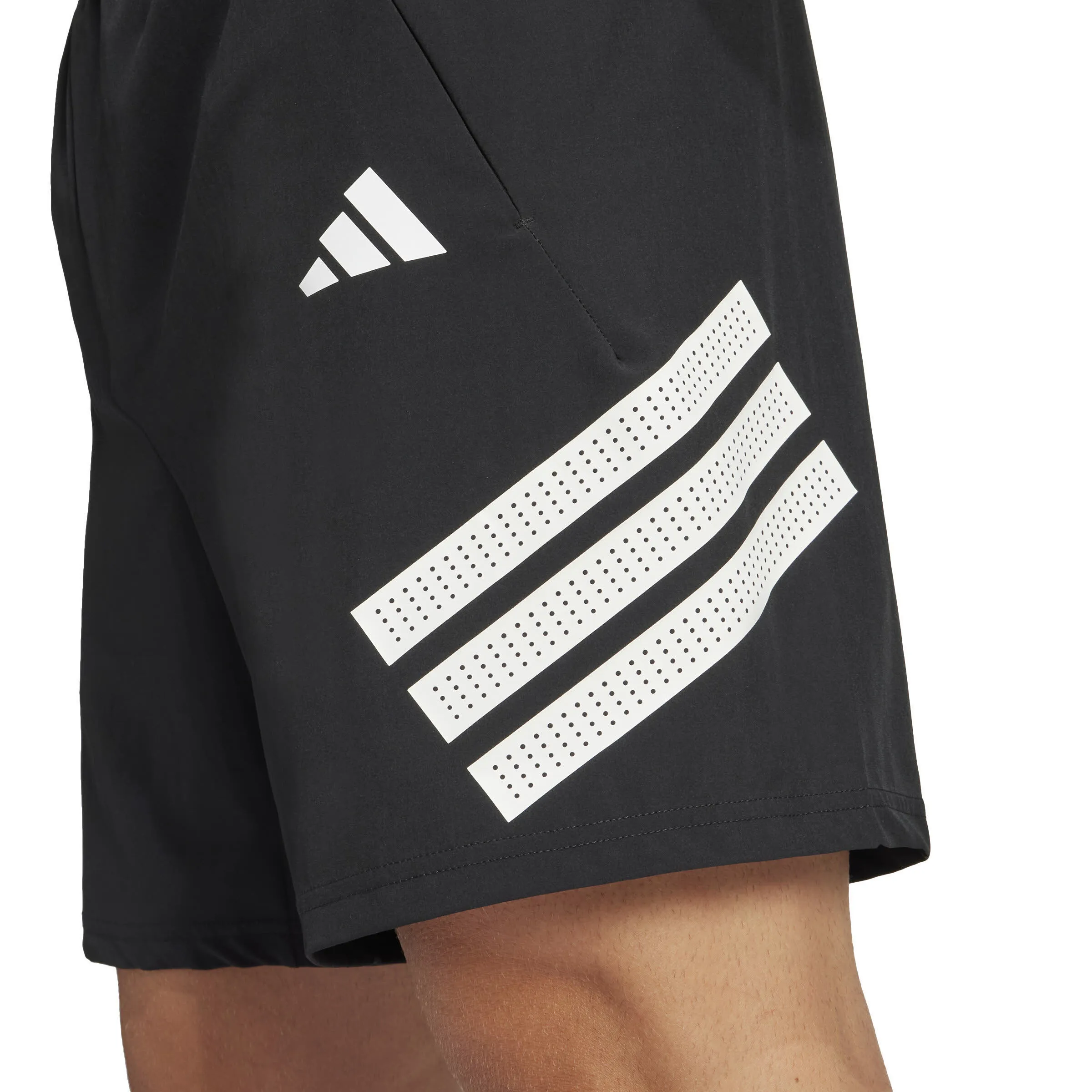 adidas Icon 3-Streifen Shorts Herren Sportshorts schwarz/weiß