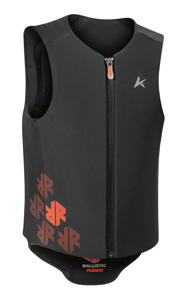 Komperdell Ballistic Vest Flex Fit ECO Kinder Rückenprotektor schwarz/orange