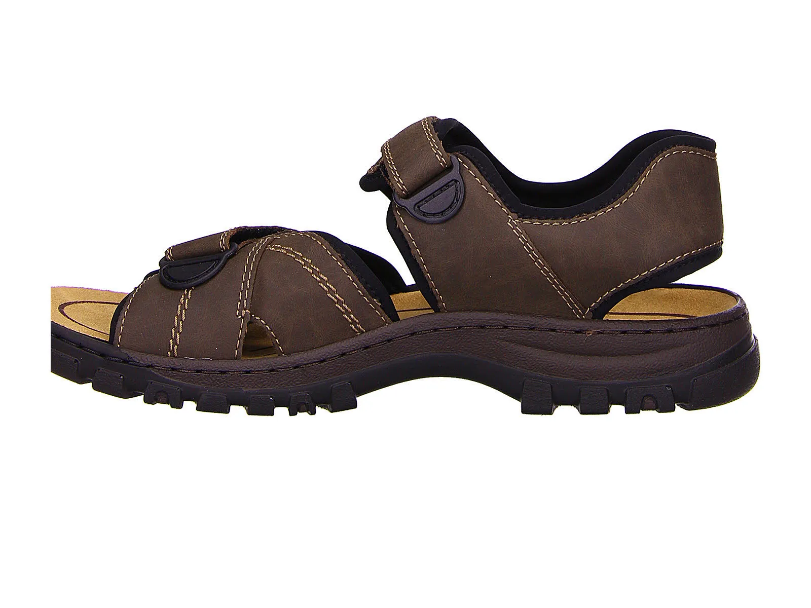 Rieker Sandalen Herren Freizeitschuh Sommerschuh Leder braun NEU