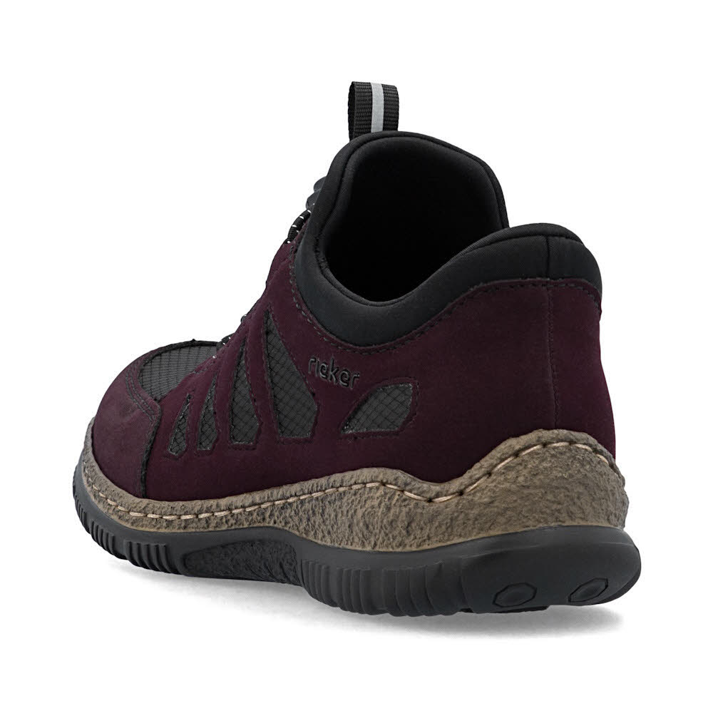 Rieker HWK Damen Halbschuhe Slipper rot