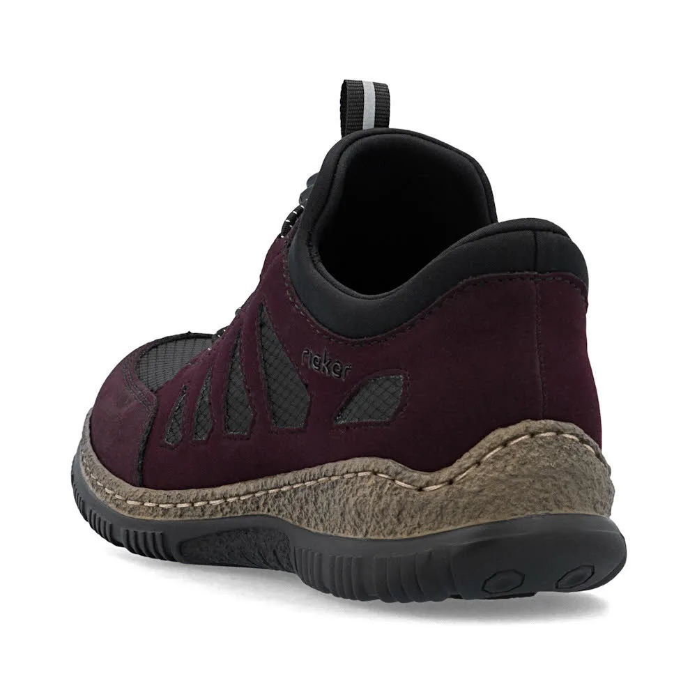 Rieker HWK Damen Halbschuhe Slipper rot