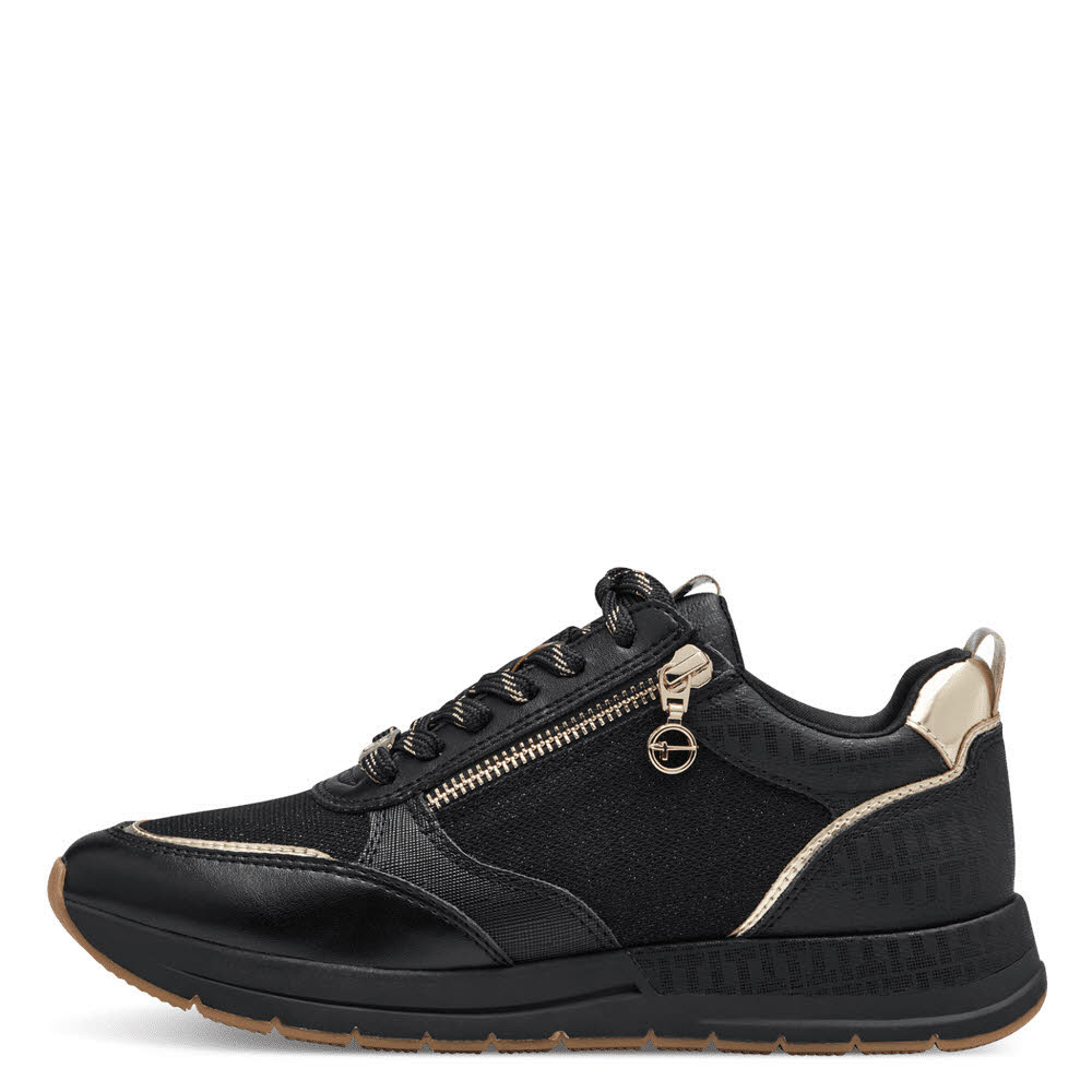 Tamaris Damen Lace-up Halbschuhe Sneaker schwarz