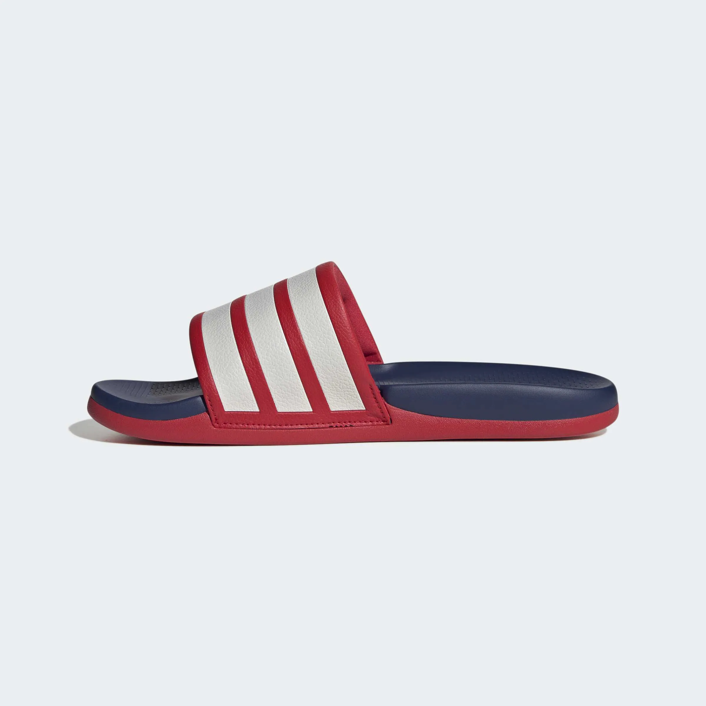 adidas ADILETTE COMFORT 2.0 Unisex Badelatschen rot/weiß/blau