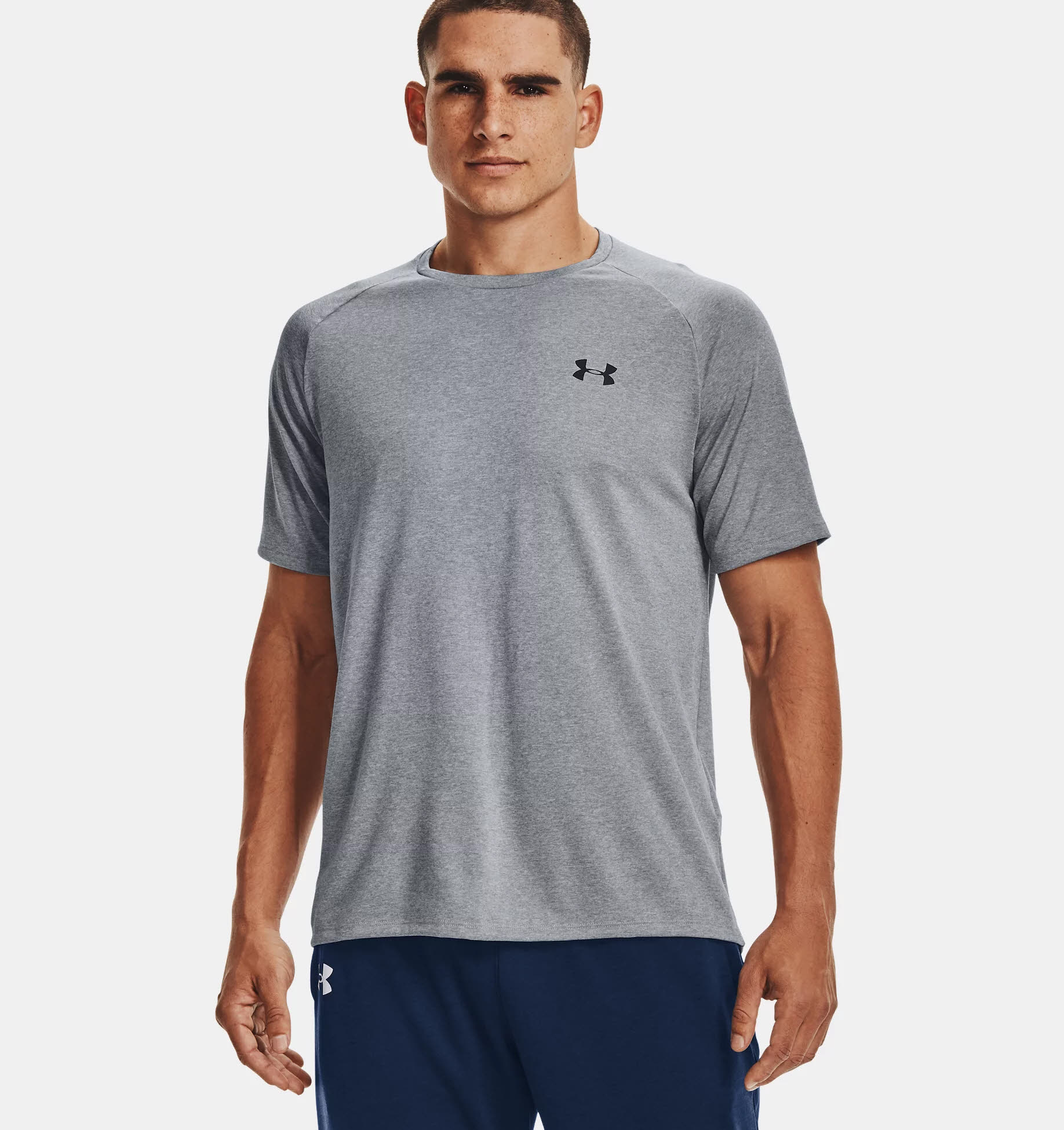 Under Armour UA Tech 2.0 SS Tee Herren T-Shirt Sportshirt Funktionsshirt grau NEU