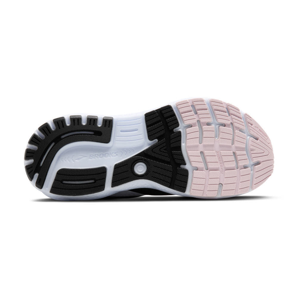 Brooks Ghost 16 Herren Laufschuhe Joggingschuhe black/white/orchid ice