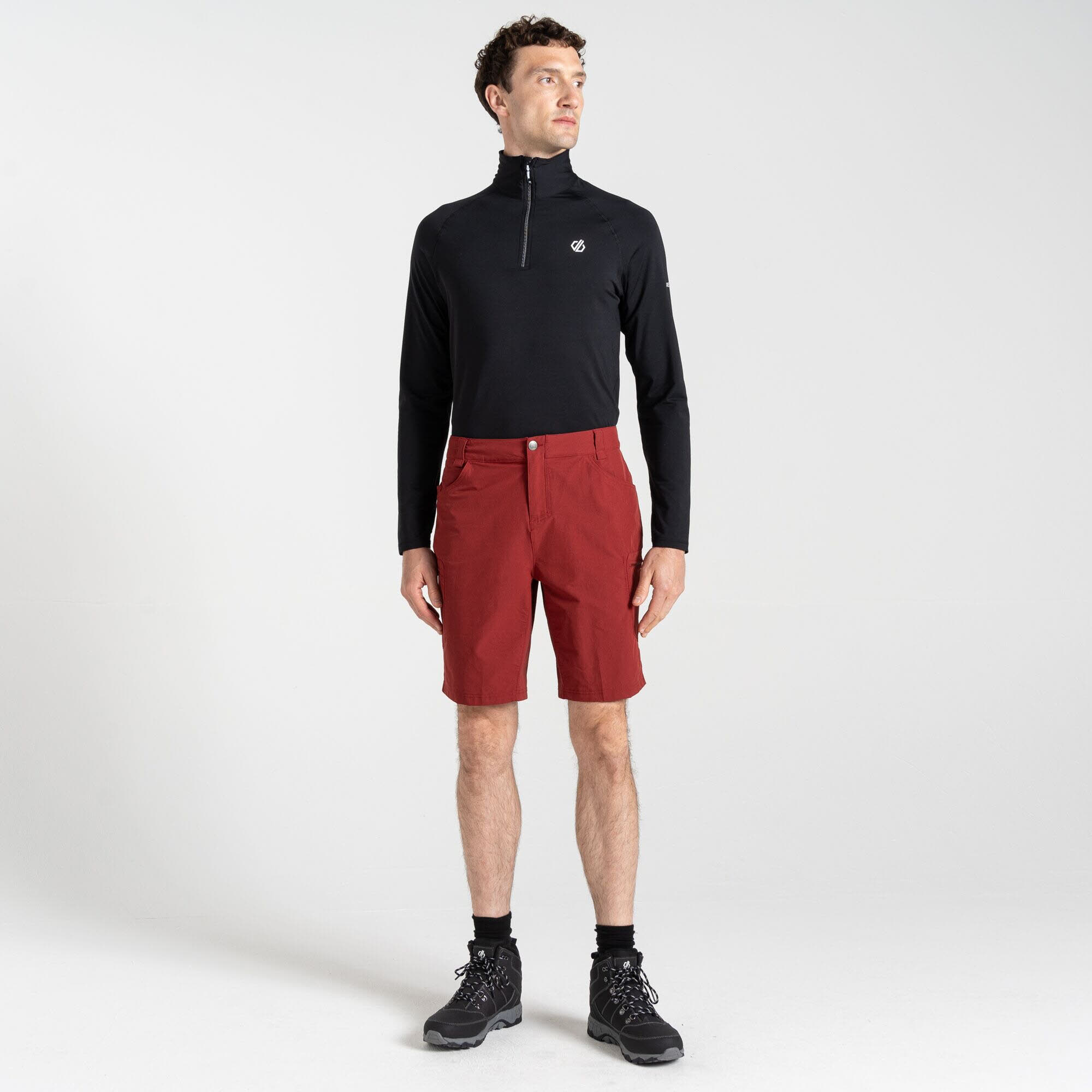 DARE2B Tuned In II Walkingshorts Herren Shorts kurze Hose rot