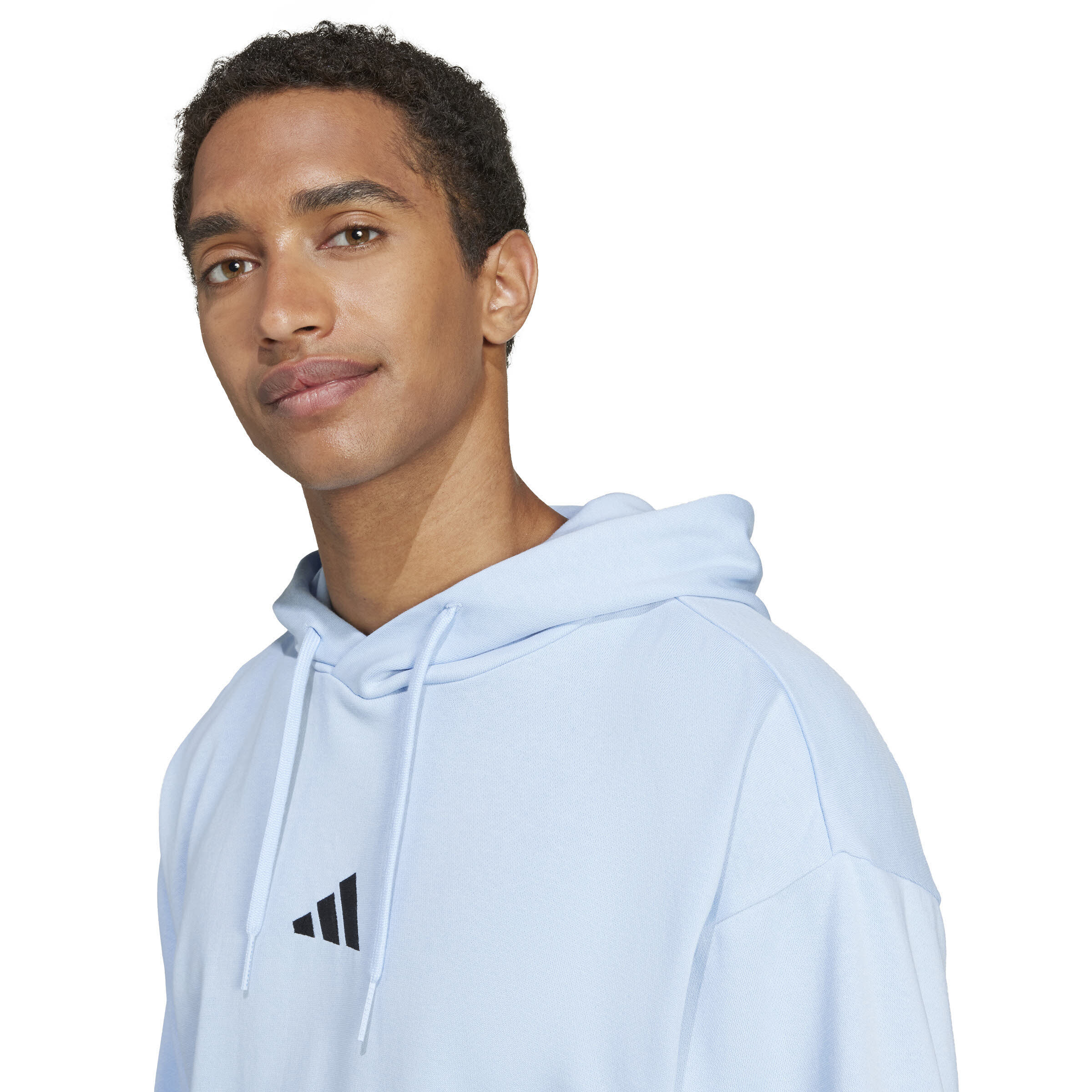 adidas Essentials Feelcozy Hoodie Herren Kaputzenpullover grau