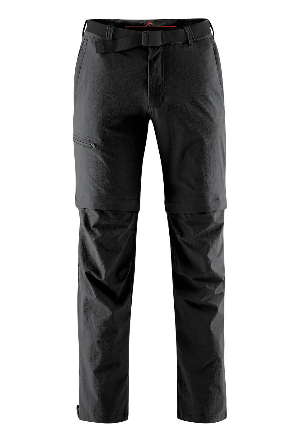 Maier Sports Tajo He-T-Zip Off Herren Wanderhose Trekkinghose schwarz