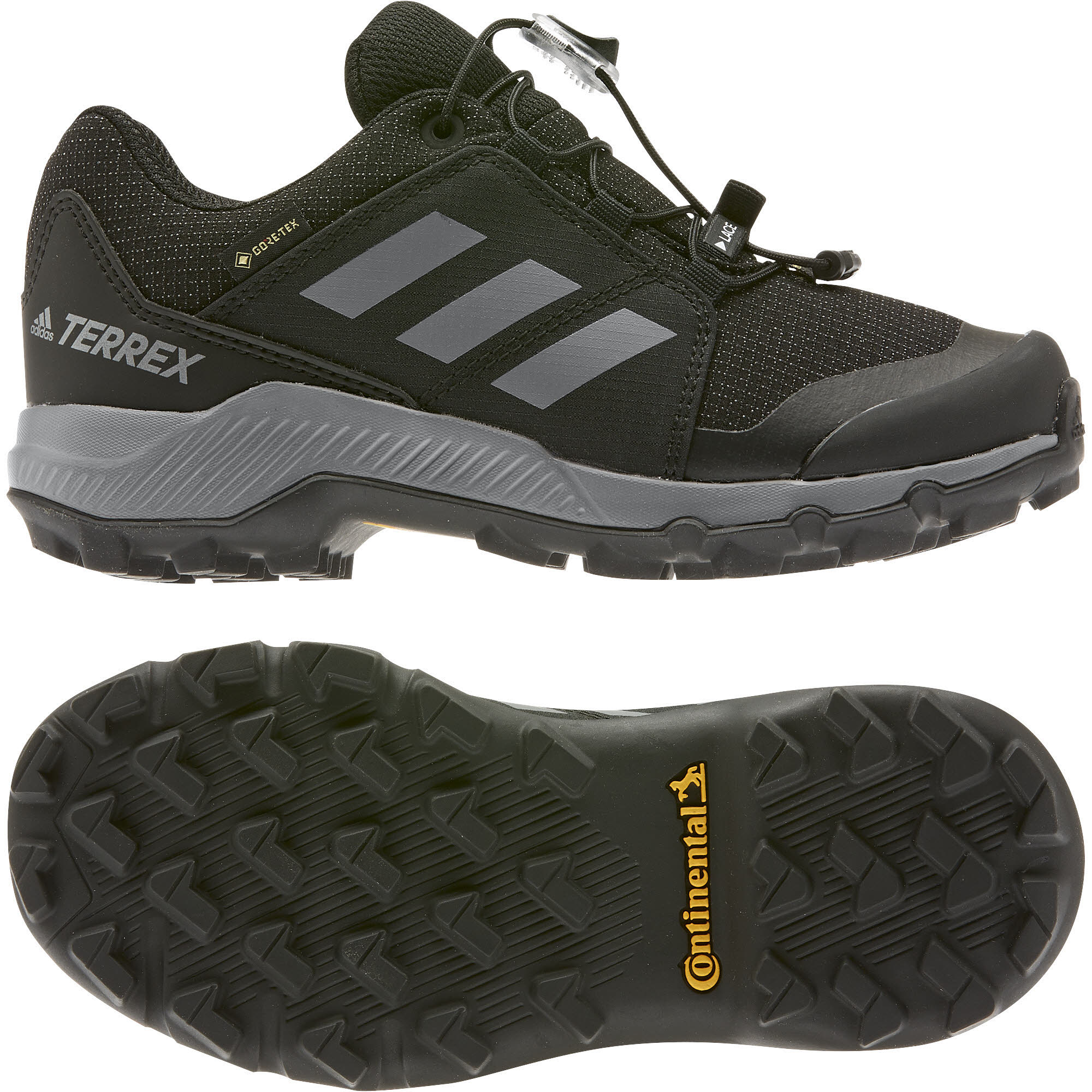 adidas TERREX GTX K Jungen Wanderschuhe Trekkingschuhe Low schwarz/grau NEU