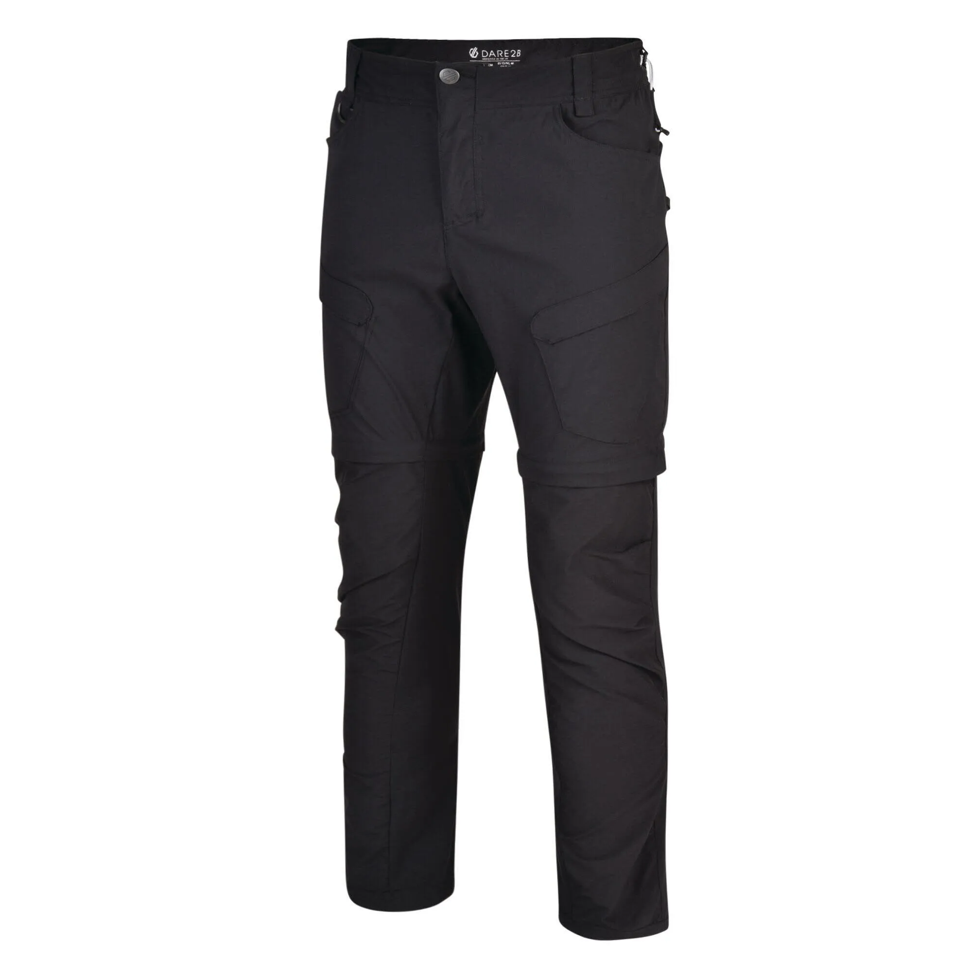 Dare2B Tuned In II Herren Ziphose Wanderhose Schwarz