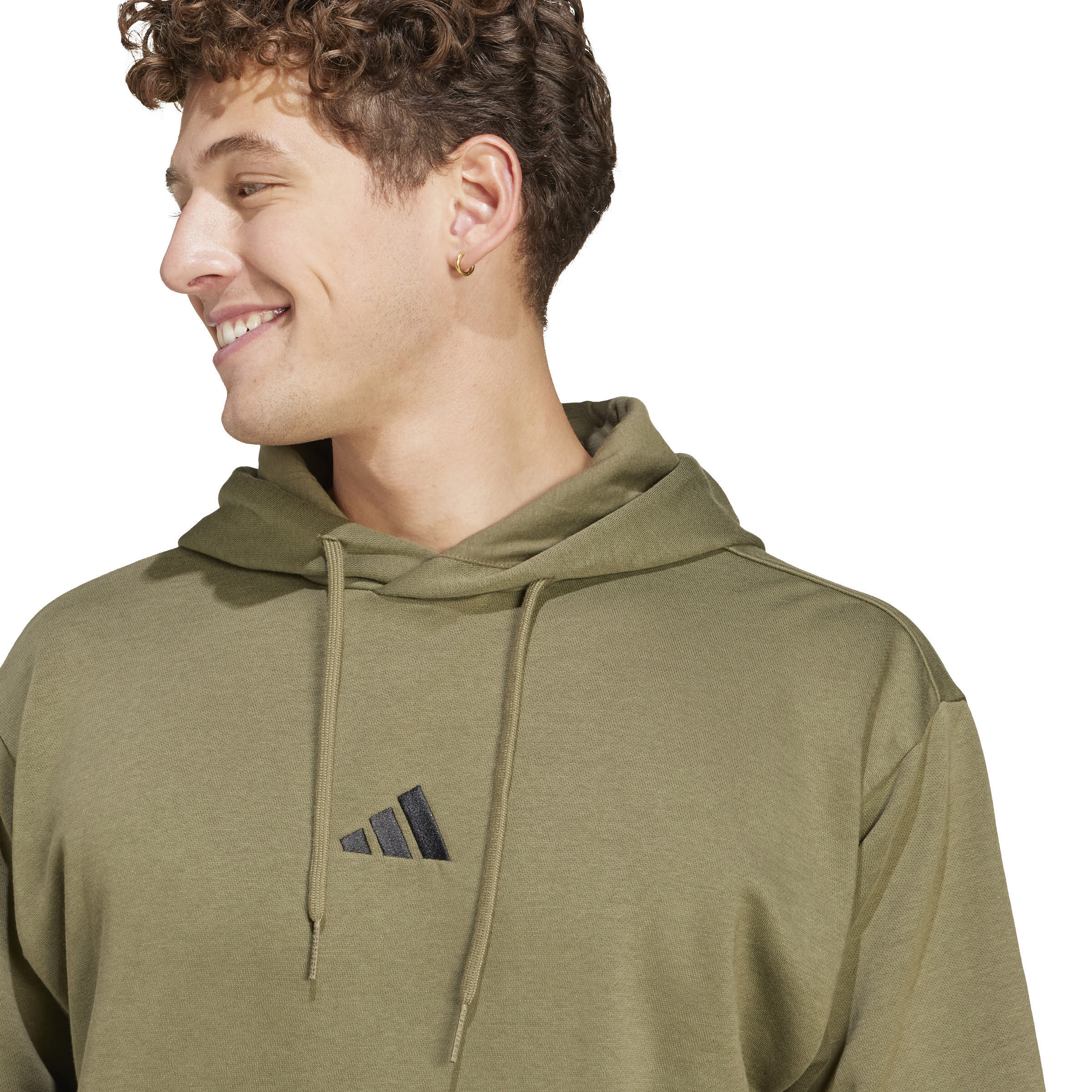 adidas Essentials Feelcozy Hoodie Herren grün
