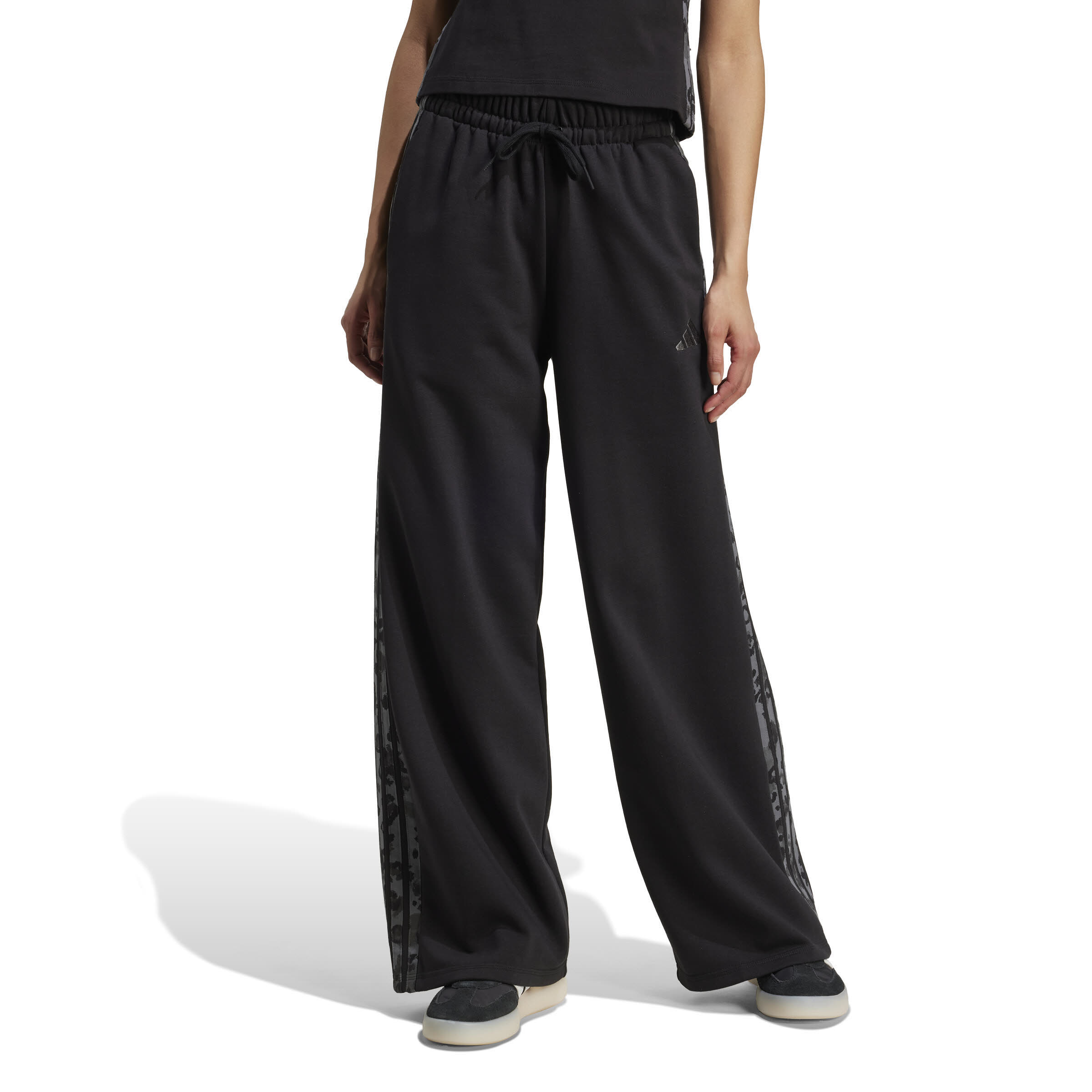 Adidas AOP FT PT Damen Jogginghose weit schwarz