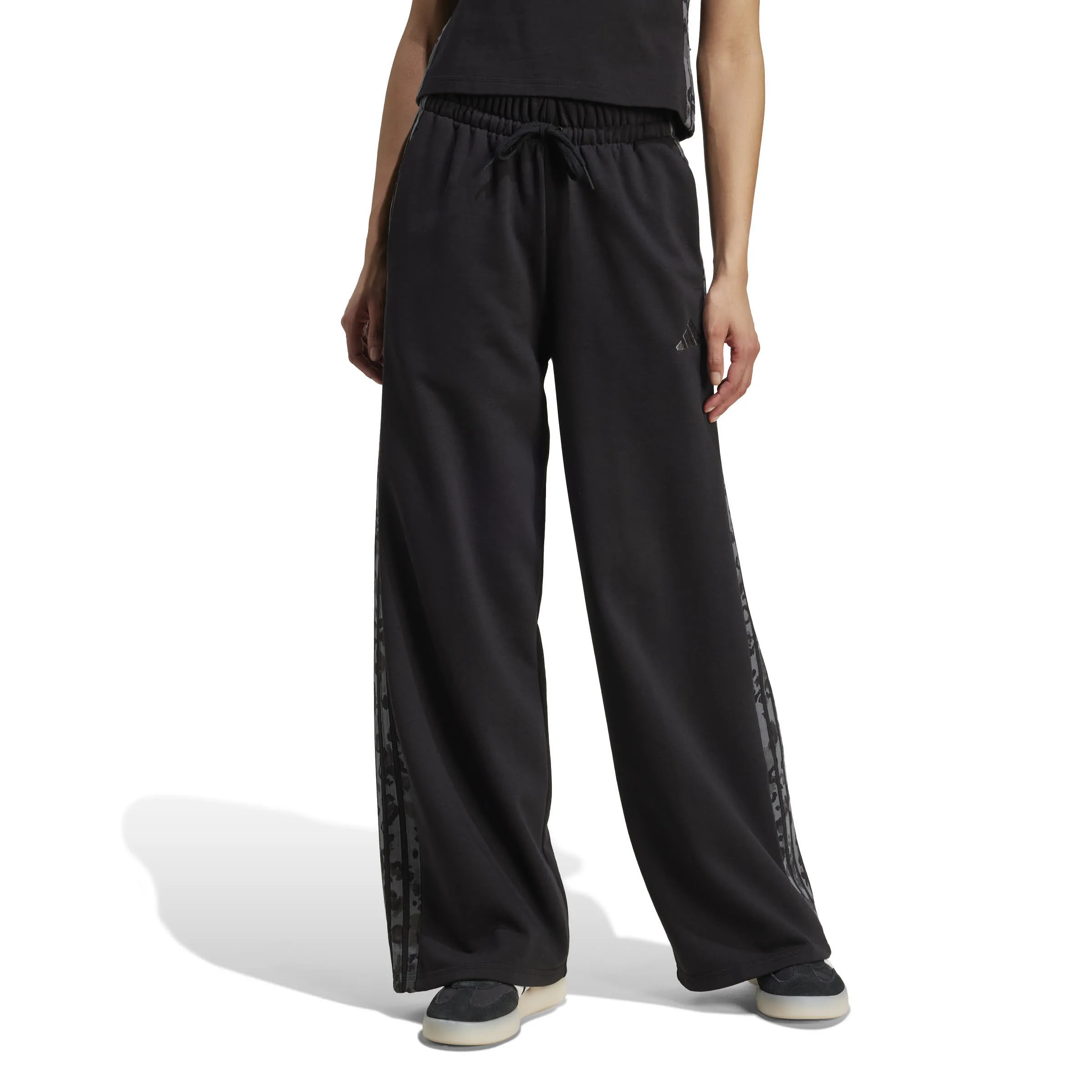 Adidas AOP FT PT Damen Jogginghose weit schwarz