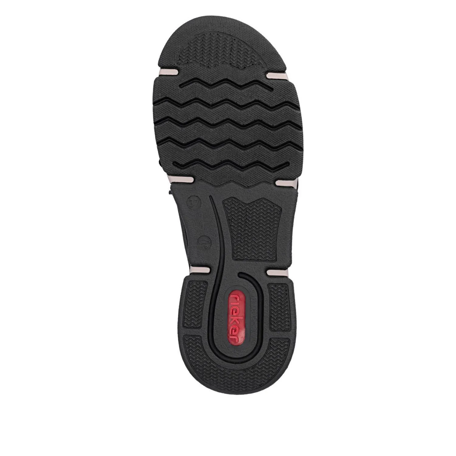Rieker Damen Slipper Halbschuh schwarz