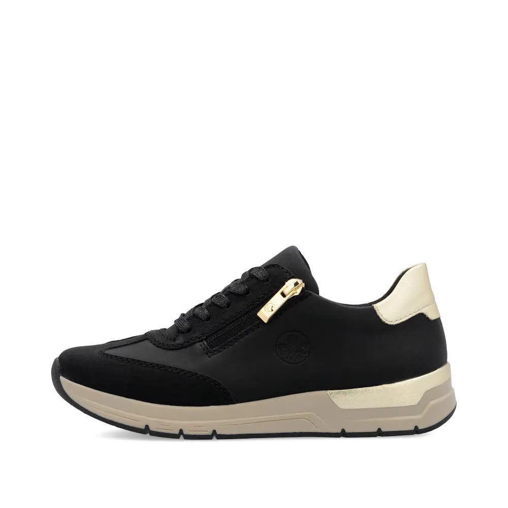 Rieker HWK Damen Halbschuhe Sneaker Low schwarz