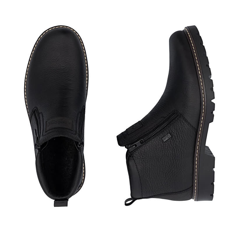 Rieker Herren Stiefel Kurzstiefel schwarz