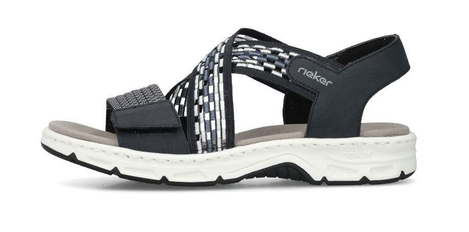rieker Damen Trekkingsandale Sandalette blau
