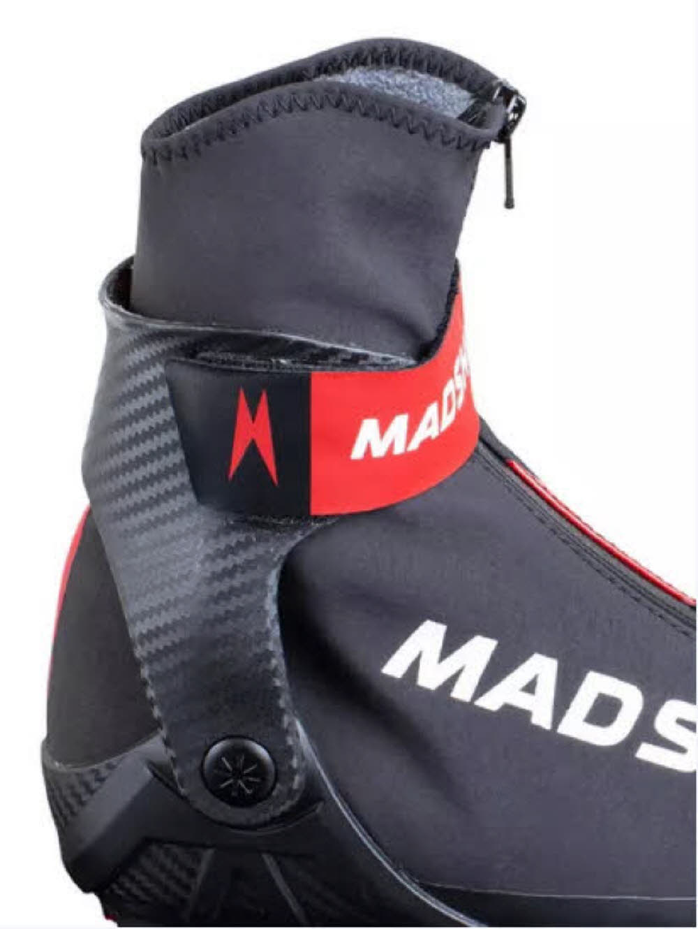 Madshus Redline Jr Langlaufschuhe Wasserfest Atmungsaktiv Komfort Kinder Schwarz