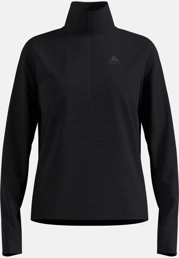 Odlo ESSENTIAL THERMAL Damen Midlayer Funktionsshirt schwarz