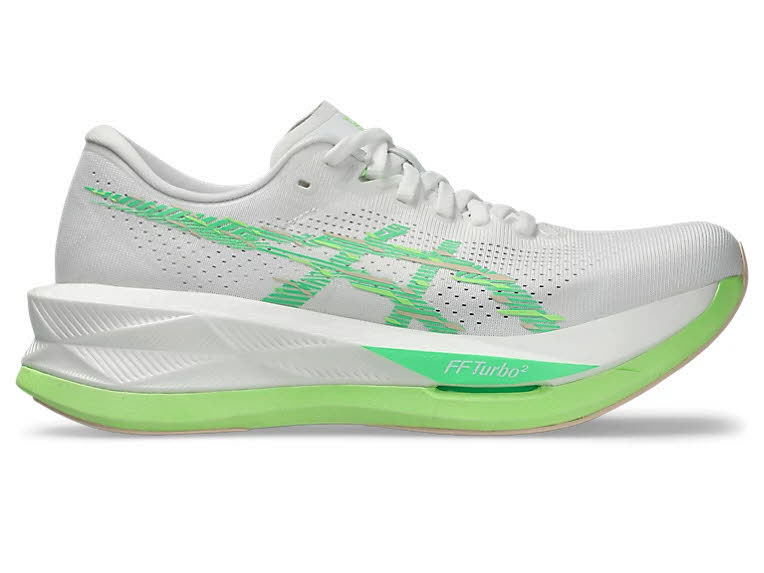 Asics Sonicblast Damen Laufschuh – Performance für Mittel- & Langstrecke Weiß/Grün