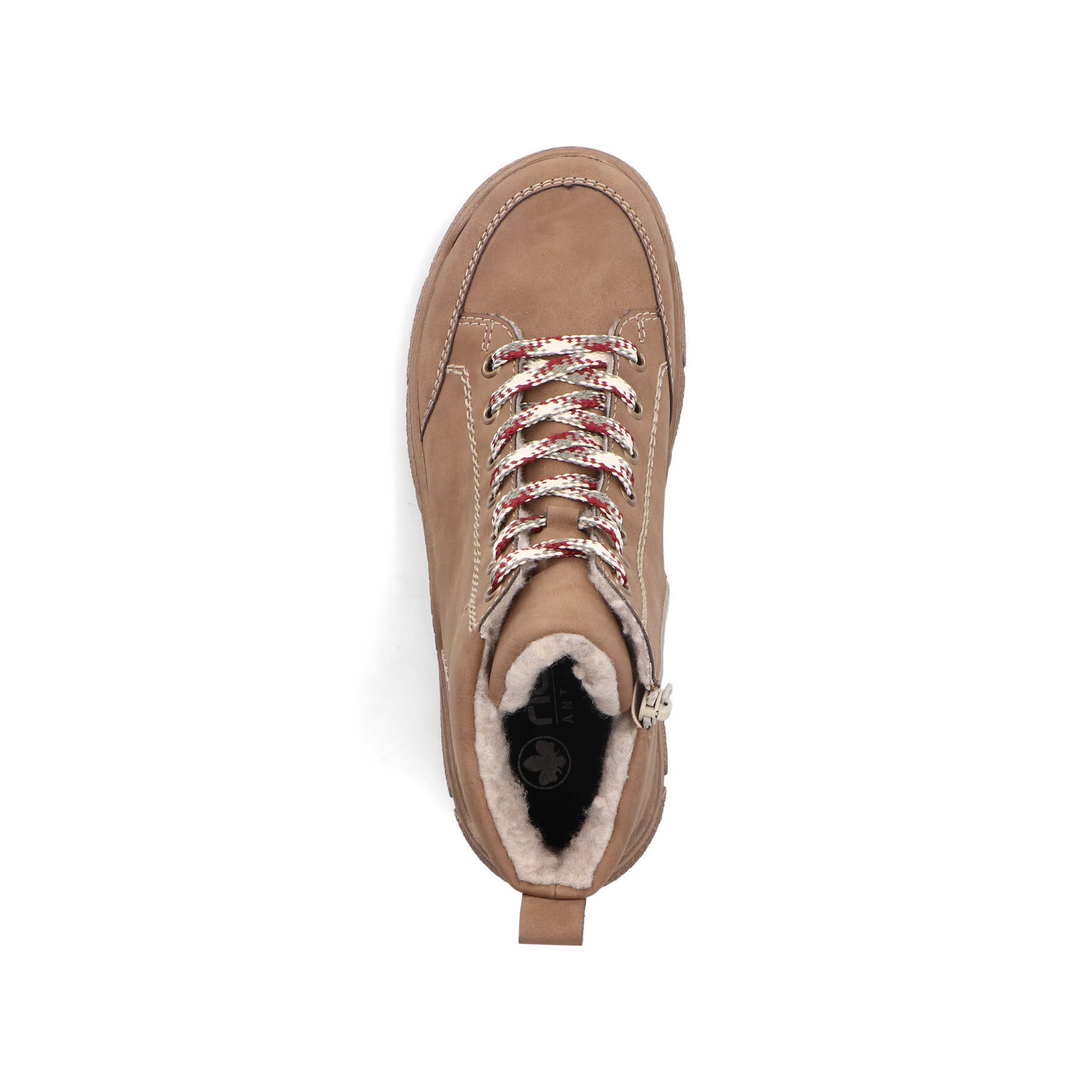 Rieker Damen Schnürstiefel braun